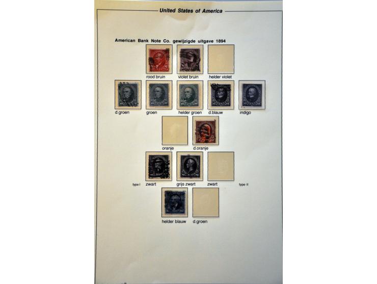 Bureau Issues 1890-1897, specialized collection used and */** with better stamps on album leaves