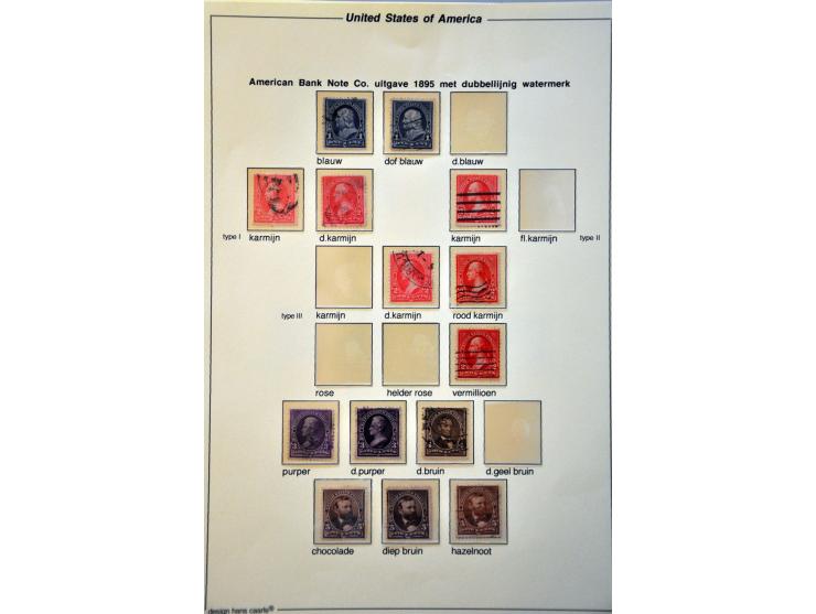 Bureau Issues 1890-1897, specialized collection used and */** with better stamps on album leaves