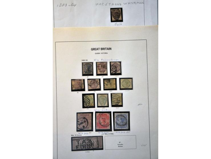 collection 1840-1983 used later */** with many better ex. (SG 55, 57, 60, 127 pl 2, 121,128,134,135, 185, 212 Specimen), post