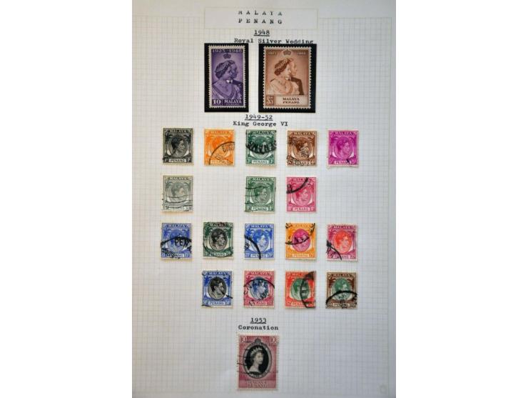 collection used and */** with better ex. and sets including Singapore, Hong Kong, North Borneo, Malaysian States etc. in Impo