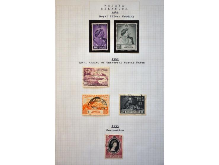collection used and */** with better ex. and sets including Singapore, Hong Kong, North Borneo, Malaysian States etc. in Impo