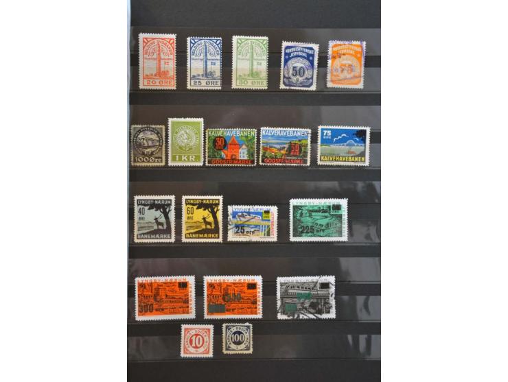 railway stamps collection **, used, and some documents in stockbook 