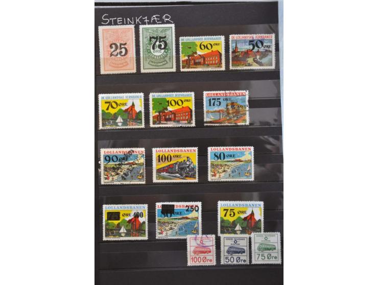 railway stamps collection **, used, and some documents in stockbook 