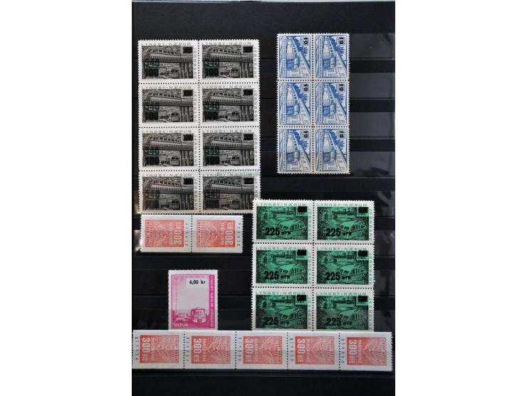 railway stamps collection **, used, and some documents in stockbook 