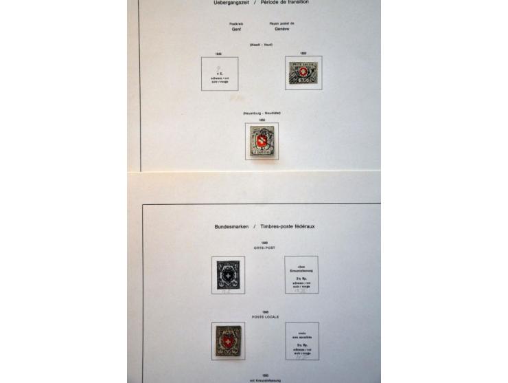 collection 1850-2013 used with many better stamps and sets a.o. good sections Strubli, Postage Due and Officials etc. in gene