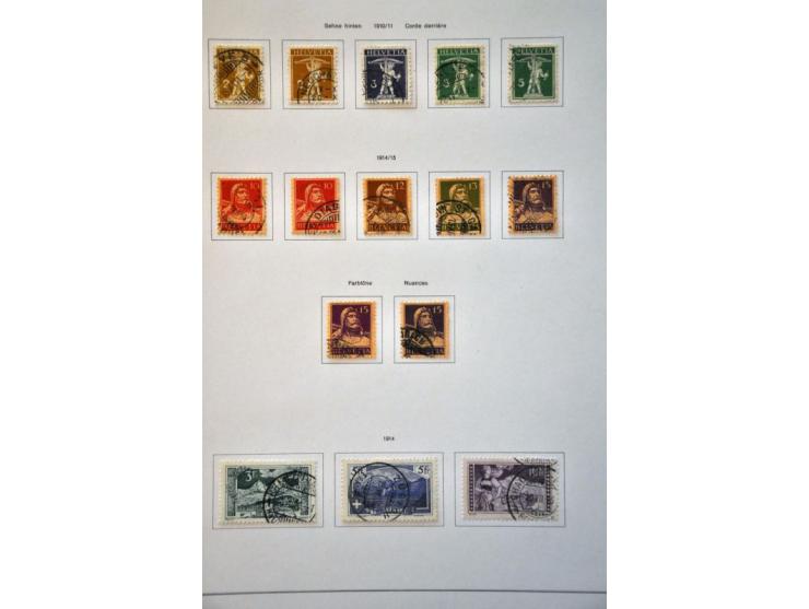 collection 1850-2013 used with many better stamps and sets a.o. good sections Strubli, Postage Due and Officials etc. in gene