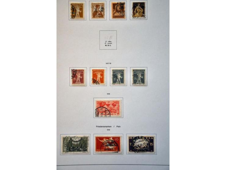 collection 1850-2013 used with many better stamps and sets a.o. good sections Strubli, Postage Due and Officials etc. in gene