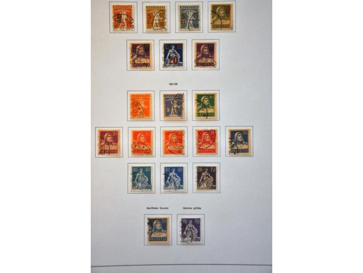 collection 1850-2013 used with many better stamps and sets a.o. good sections Strubli, Postage Due and Officials etc. in gene