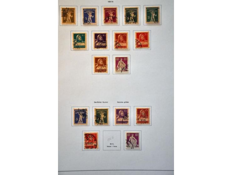 collection 1850-2013 used with many better stamps and sets a.o. good sections Strubli, Postage Due and Officials etc. in gene