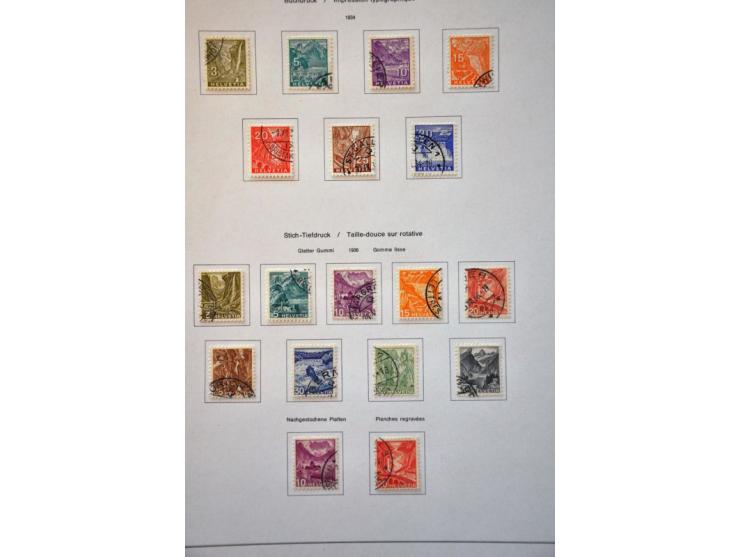 collection 1850-2013 used with many better stamps and sets a.o. good sections Strubli, Postage Due and Officials etc. in gene