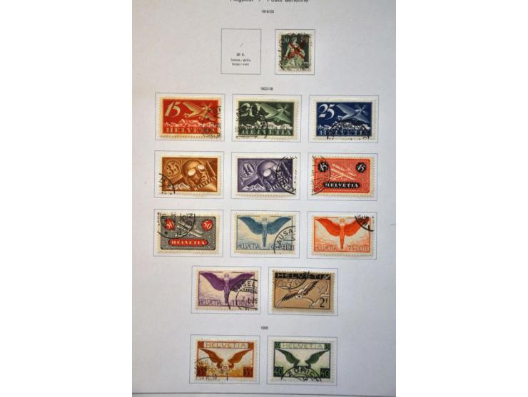 collection 1850-2013 used with many better stamps and sets a.o. good sections Strubli, Postage Due and Officials etc. in gene