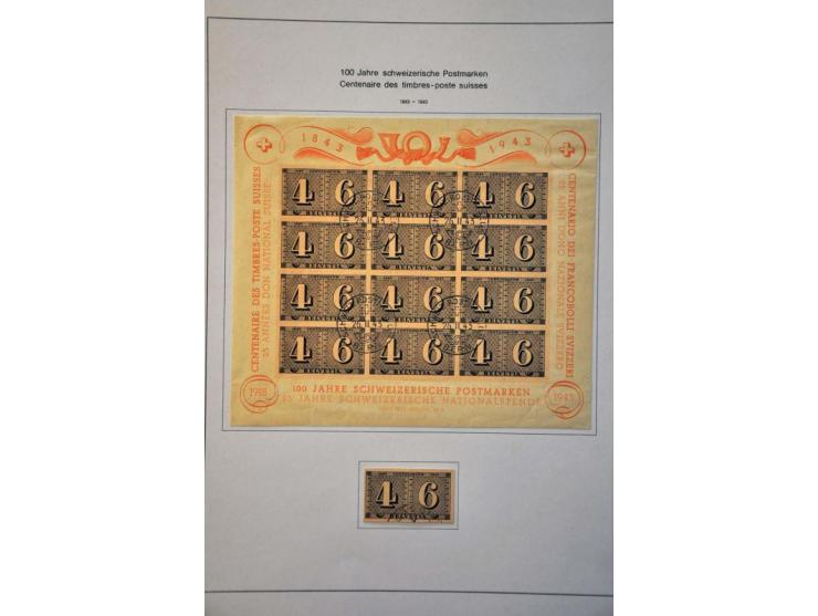 collection 1850-2013 used with many better stamps and sets a.o. good sections Strubli, Postage Due and Officials etc. in gene