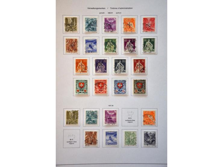 collection 1850-2013 used with many better stamps and sets a.o. good sections Strubli, Postage Due and Officials etc. in gene