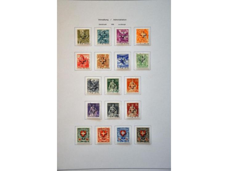 collection 1850-2013 used with many better stamps and sets a.o. good sections Strubli, Postage Due and Officials etc. in gene