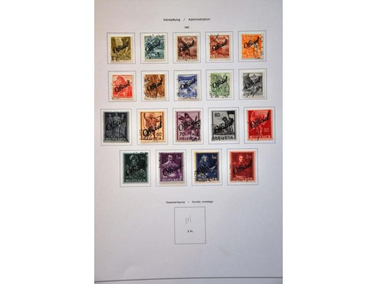 collection 1850-2013 used with many better stamps and sets a.o. good sections Strubli, Postage Due and Officials etc. in gene