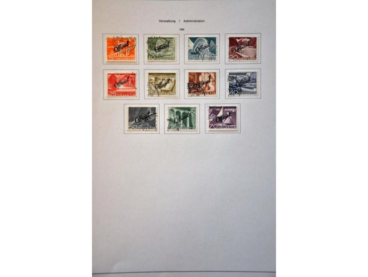 collection 1850-2013 used with many better stamps and sets a.o. good sections Strubli, Postage Due and Officials etc. in gene