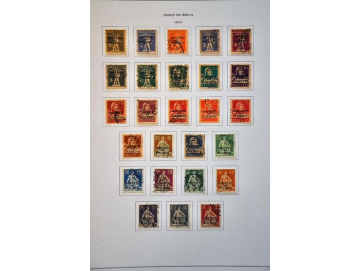 collection 1850-2013 used with many better stamps and sets a.o. good sections Strubli, Postage Due and Officials etc. in gene