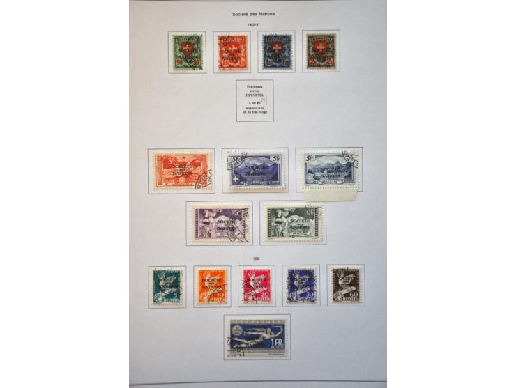 collection 1850-2013 used with many better stamps and sets a.o. good sections Strubli, Postage Due and Officials etc. in gene