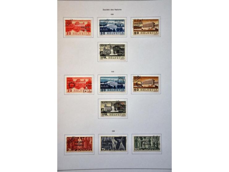 collection 1850-2013 used with many better stamps and sets a.o. good sections Strubli, Postage Due and Officials etc. in gene