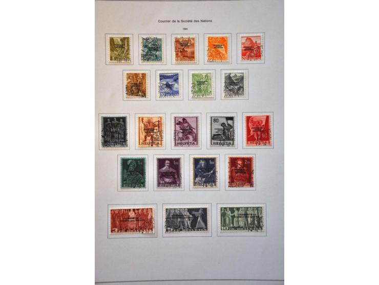 collection 1850-2013 used with many better stamps and sets a.o. good sections Strubli, Postage Due and Officials etc. in gene