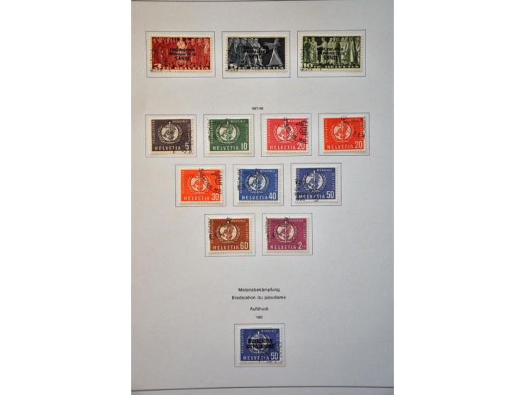 collection 1850-2013 used with many better stamps and sets a.o. good sections Strubli, Postage Due and Officials etc. in gene