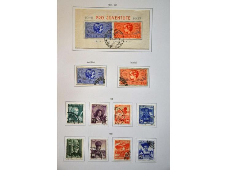 collection 1850-2013 used with many better stamps and sets a.o. good sections Strubli, Postage Due and Officials etc. in gene