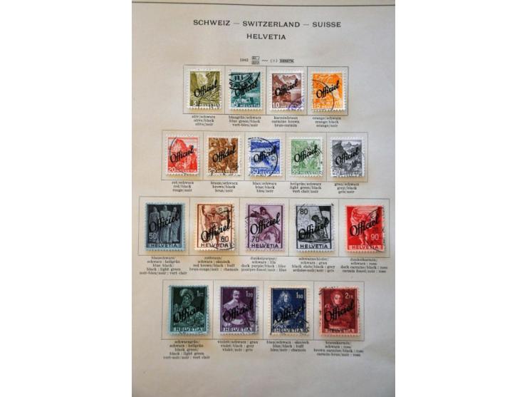 collection 1850-1988 collected both used and */** with many better stamps and sets including Standing Helvetia specialized wi