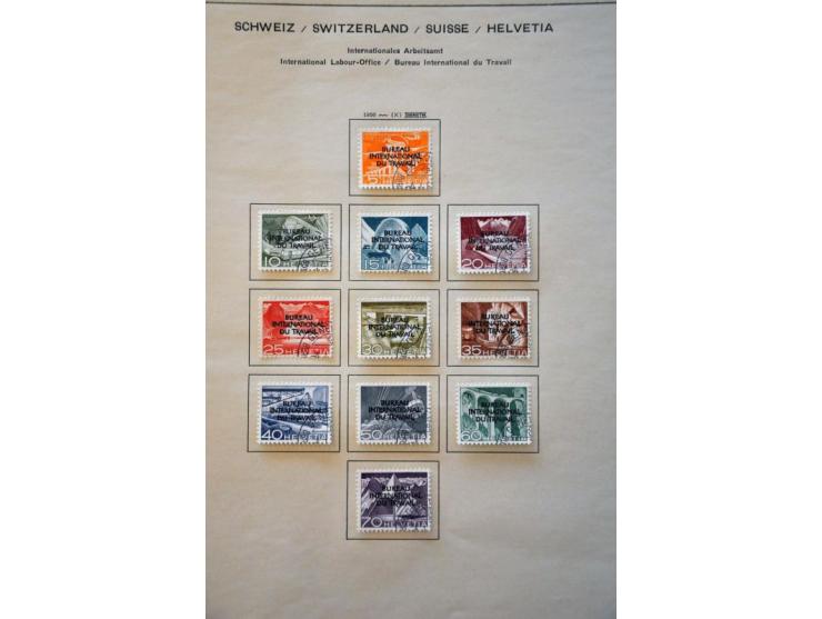 collection 1850-1988 collected both used and */** with many better stamps and sets including Standing Helvetia specialized wi