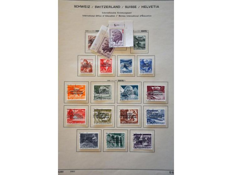 collection 1850-1988 collected both used and */** with many better stamps and sets including Standing Helvetia specialized wi