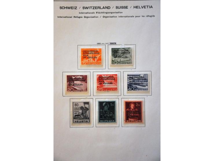 collection 1850-1988 collected both used and */** with many better stamps and sets including Standing Helvetia specialized wi