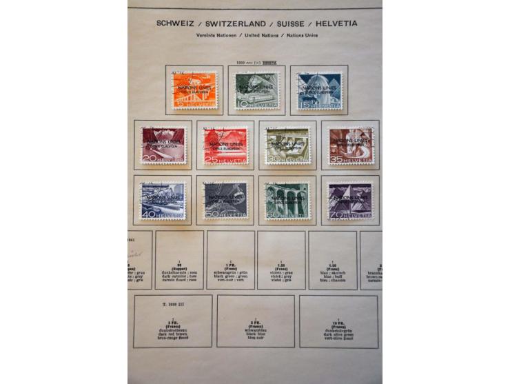 collection 1850-1988 collected both used and */** with many better stamps and sets including Standing Helvetia specialized wi