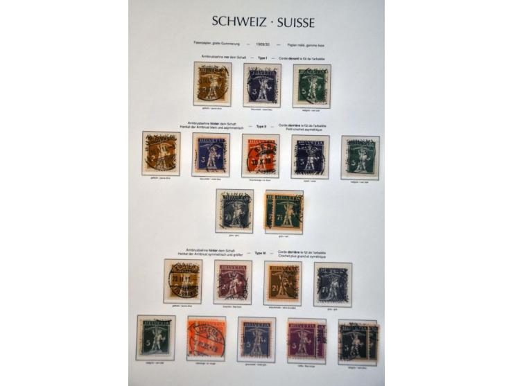 specialized used collection 1851-2007 with good sections Strubli, Sitting and Standing Helvetia, Airmail, Hotelpost, Pax-set,