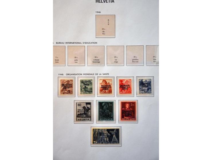 collection 1862-1997 used and */** including miniature sheets, officials and face value (about CHF 750) in 3 Davo albums, sto