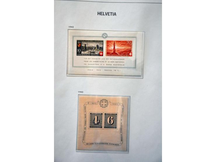 collection 1862-1997 used and */** including miniature sheets, officials and face value (about CHF 750) in 3 Davo albums, sto