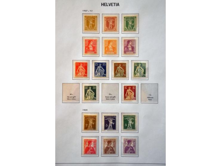 collection 1862-1997 used and */** including miniature sheets, officials and face value (about CHF 750) in 3 Davo albums, sto