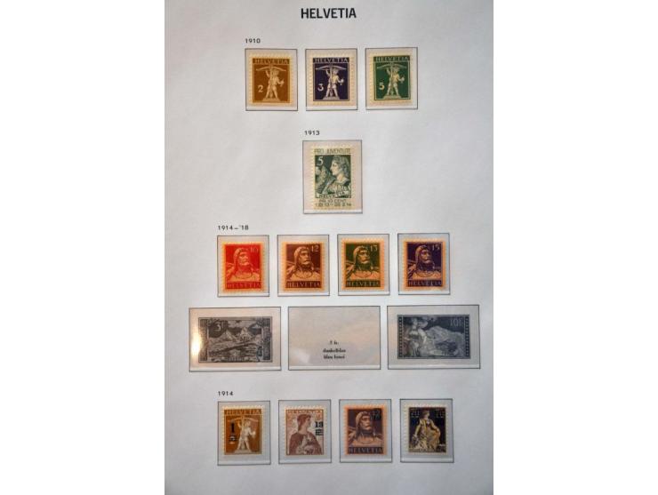 collection 1862-1997 used and */** including miniature sheets, officials and face value (about CHF 750) in 3 Davo albums, sto