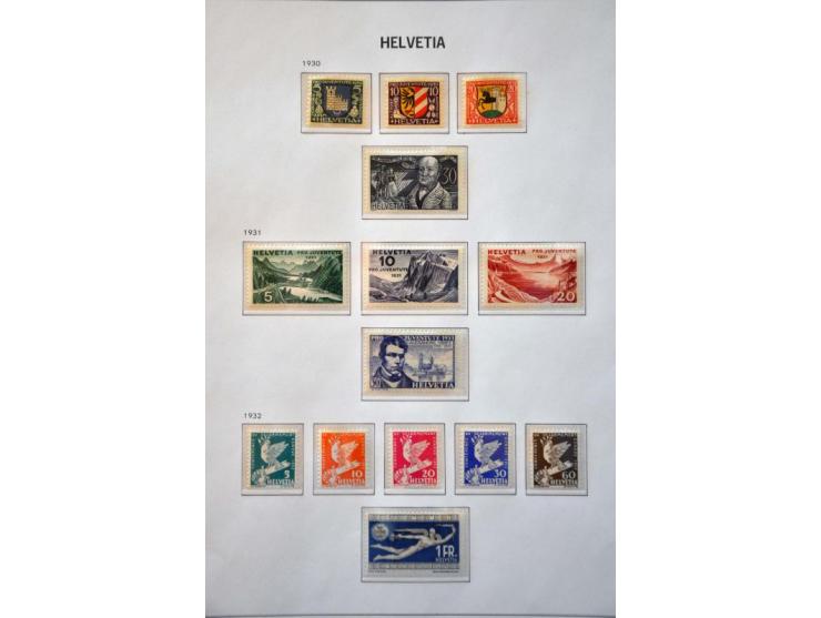 collection 1862-1997 used and */** including miniature sheets, officials and face value (about CHF 750) in 3 Davo albums, sto