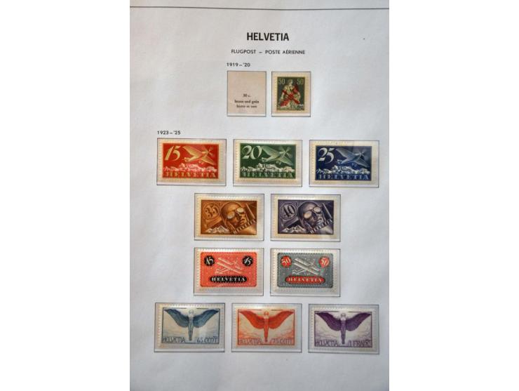 collection 1862-1997 used and */** including miniature sheets, officials and face value (about CHF 750) in 3 Davo albums, sto