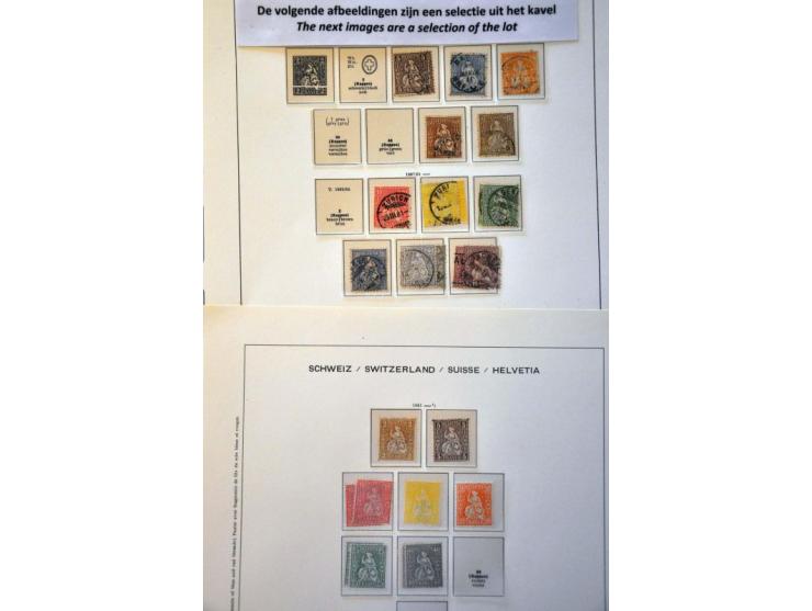 collection 1850-1993 used and */** with better sets (a.o. Pax) and miniature sheets (a.o. Bundesfeier **, War Victims ** and 