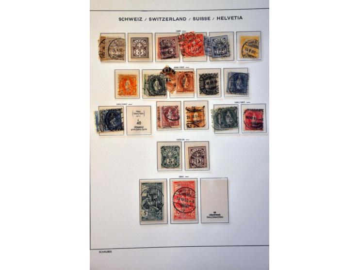 collection 1850-1993 used and */** with better sets (a.o. Pax) and miniature sheets (a.o. Bundesfeier **, War Victims ** and 