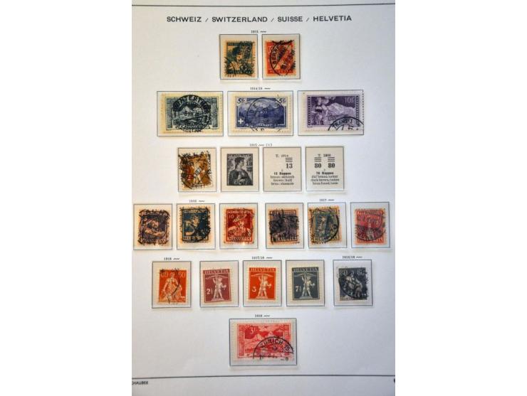 collection 1850-1993 used and */** with better sets (a.o. Pax) and miniature sheets (a.o. Bundesfeier **, War Victims ** and 