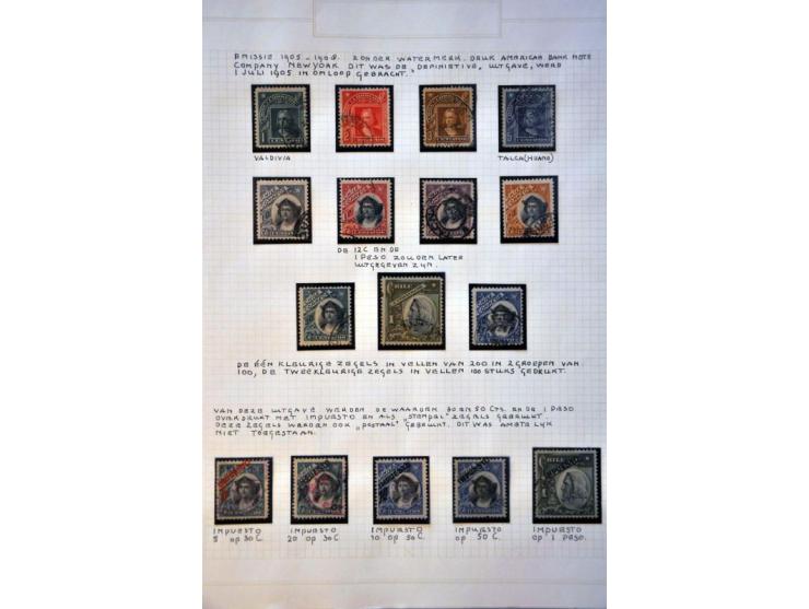 extensive collection 1853-1981 used and specialized with printings, varieties, cancellations, many covers and postal statione