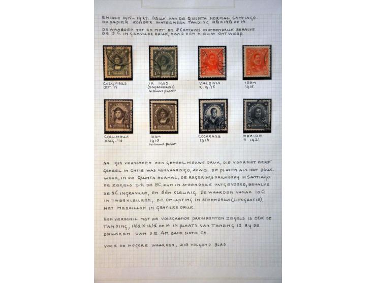 extensive collection 1853-1981 used and specialized with printings, varieties, cancellations, many covers and postal statione