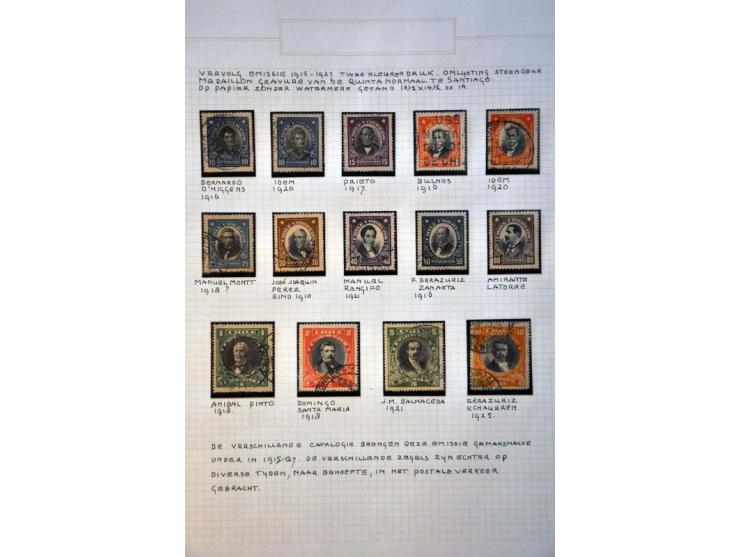 extensive collection 1853-1981 used and specialized with printings, varieties, cancellations, many covers and postal statione