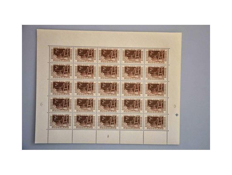 ITEP 2 t/m 20 cent in complete velletjes van 25 ex., cat.w. 2750