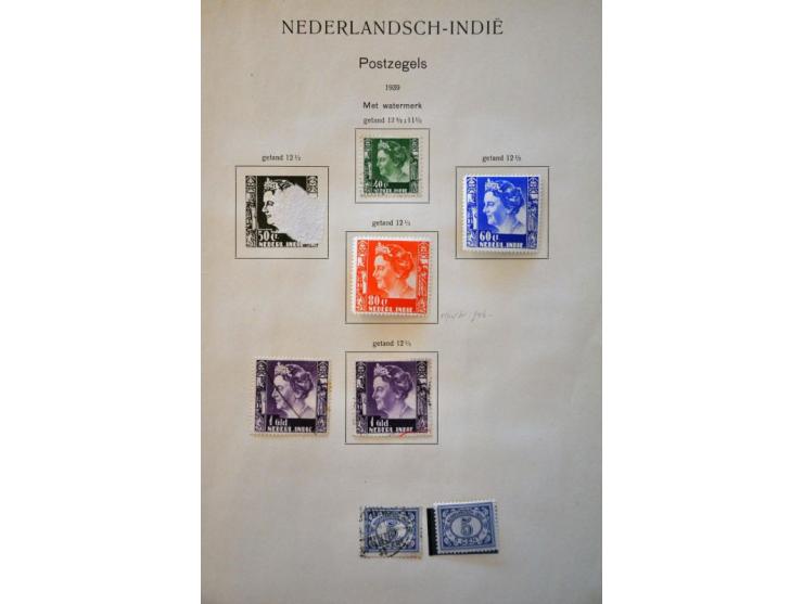 collectie 1864-1948 gestempeld en * met veel betere ex. en series, tandingen, enkele poststukken, uitgebreid port, dienst, br