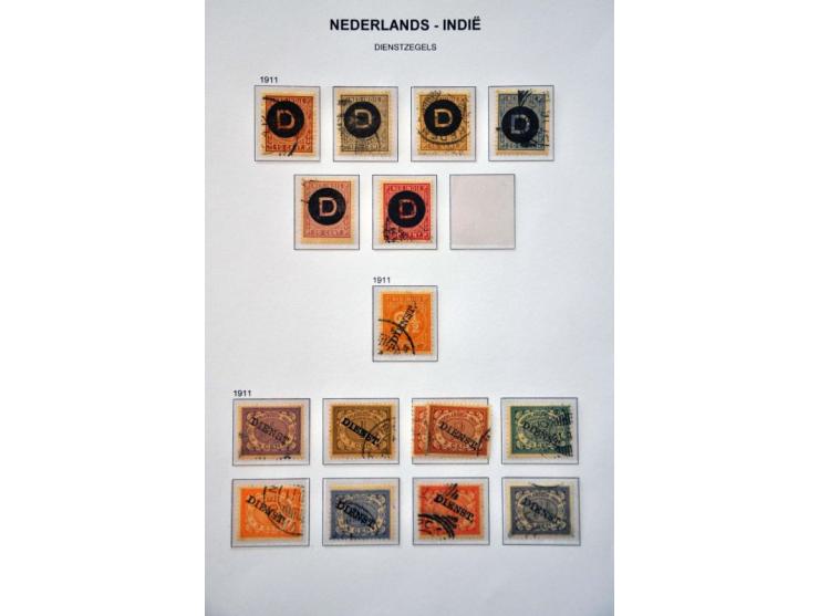 gespecialiseerde gestempelde collectie vanaf 1864 met veel beter materiaal w.b. nr. 2, 79f, Jaarbeurs Bandoeng, Jubileum 1923