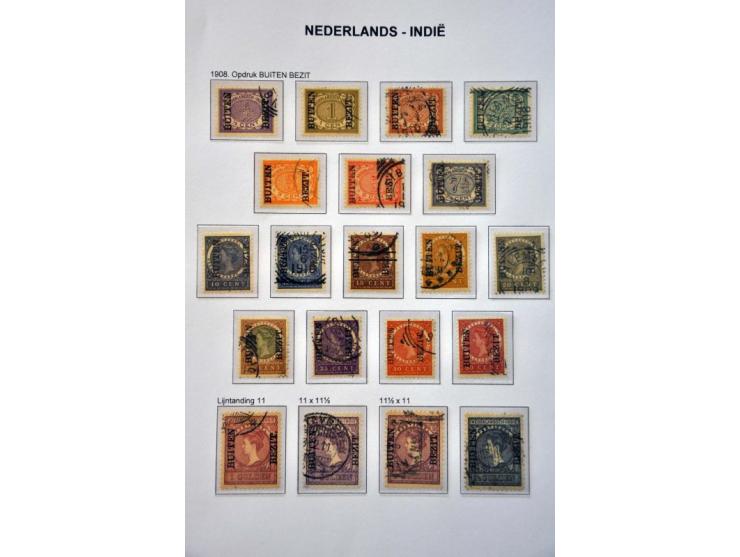 gespecialiseerde gestempelde collectie vanaf 1864 met veel beter materiaal w.b. nr. 2, 79f, Jaarbeurs Bandoeng, Jubileum 1923