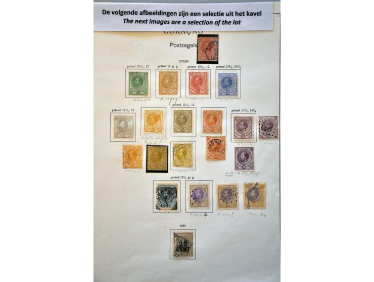 en Antillen collectie 1873-1967 gestempeld en */** met veel betere ex. en series (emissie 1873, Jubileum 1923 *, 300 jaar Gez