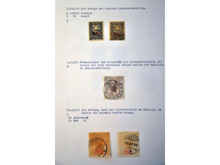 stamps on leaves, most occupied areas WWI and WWII (including CTO cancels Montenegro)